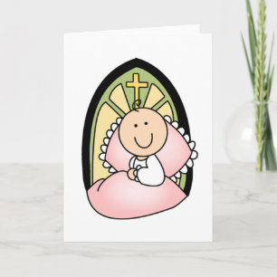 Carte Baptême Bébé Fille