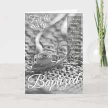 Carte Baptême - Écriture