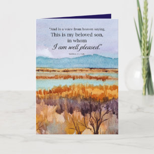 Carte Baptême Félicitations Bible Matthew Désert