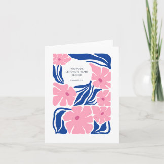 Carte Baptême Félicitations JW Bible Scripture Card