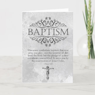 Carte Baptême Religieuse Adulte Bible Verse