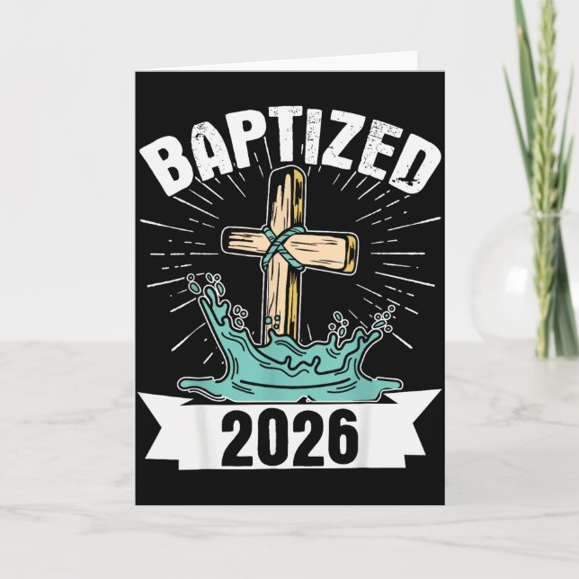 Carte Baptisé 2026  (Devant)