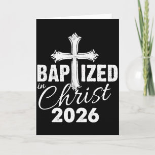 Carte Baptisé Dans Le Christ 2026 - Croix Chrétienne Sal