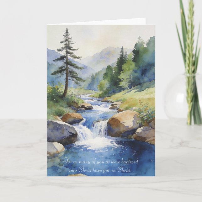 Carte Baptism Card: Galatians 3:25-27 (Devant)