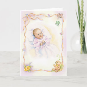 Carte Baptism or Christening baby