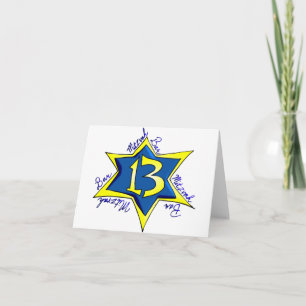 Carte Bar Mitzvah