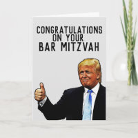 CARTE BAR MITZVAH DE DONALD TRUMP