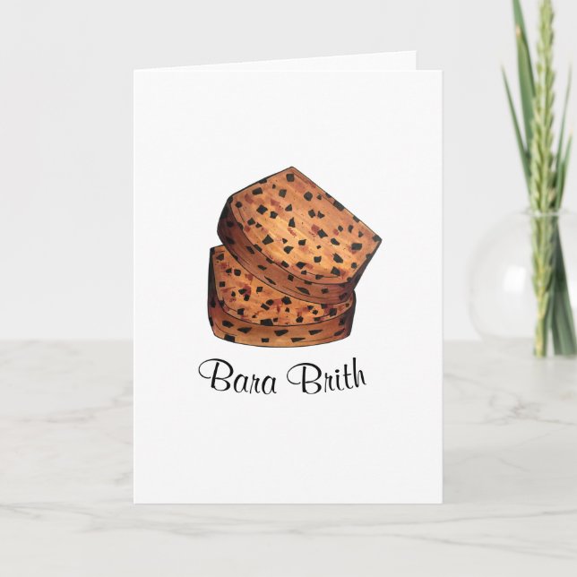 Carte Bara Brith Welsh Pain Specké Pain Fruit Pain Pain  (Devant)