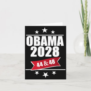 Carte Barack Obama 2028 Président Drapeau Américain Pro