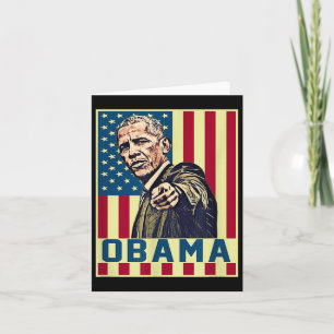 Carte Barack Obama 44ème Président américain Pop Art Vin