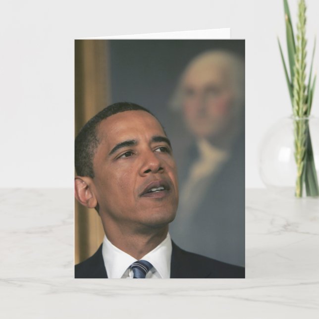 Carte Barack Obama annoncent son intention pour nommer (Devant)