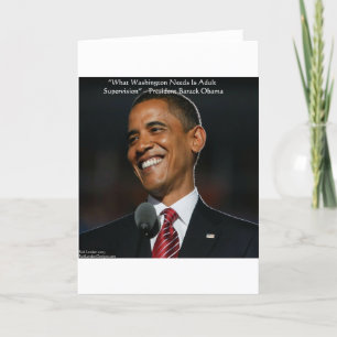 Carte Barack Obama & Citation Humoristique Cadeaux & Car