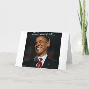 Carte Barack Obama & Citation Humoristique Cadeaux & Car