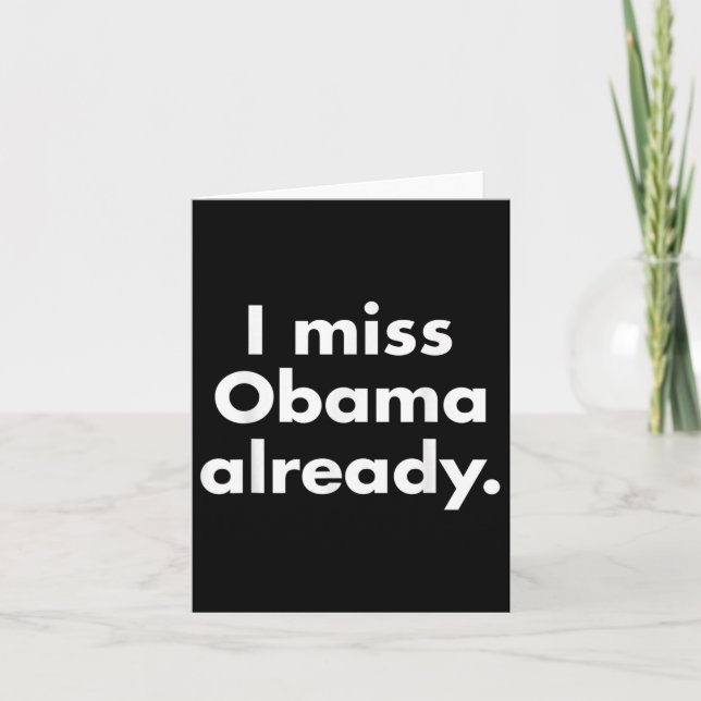 Carte Barack Obama - Je Mlle Obama Déjà Tee (Devant)