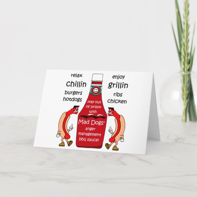 Carte Barbecue amusant (Devant)