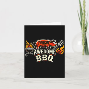Carte Barbecue drôle pour hommes outils de fumage de via