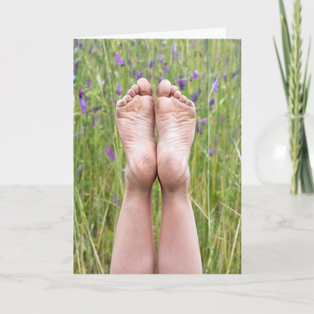 Carte Barefet en Fleur sauvage Anniversaire (Devant)