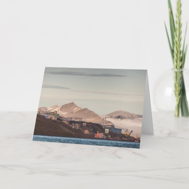 Carte Barentsburg Spitsbergen Svalbard (Devant)