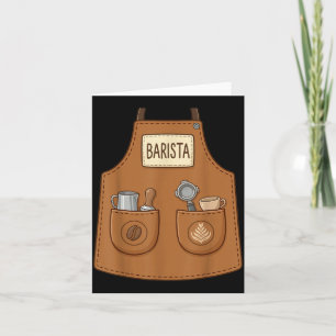 Carte Barista Drôle Mignon Tablier Café Expresso Costume