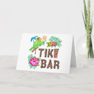 CARTE BARRE TROPICALE TIKI