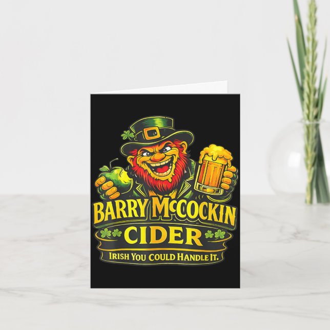 Carte Barry mccockiner mcconconner pub irlandais drôle s (Devant)