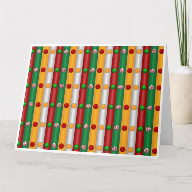 Carte Bars de Noël (Devant)