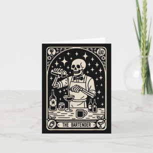 Carte Bartender Tarot Card Halloween Mixologue Barm