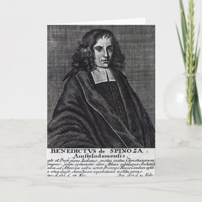 Carte Baruch de Spinoza (Devant)