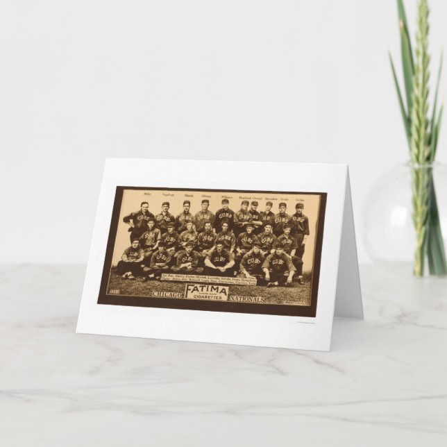 Carte Base-ball 1913 de Chicago Cubs (Devant)