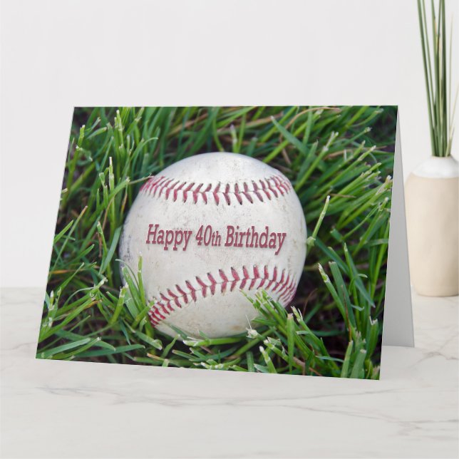Carte baseball-40e anniversaire (Devant)
