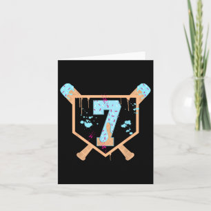 Carte Baseball 7 Année Vieux Crème Ice Driam 7e Annivers