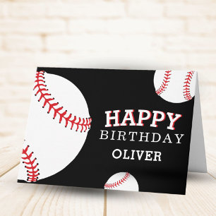Carte Baseball Balls Sports Joyeux Enfants d'Anniversair