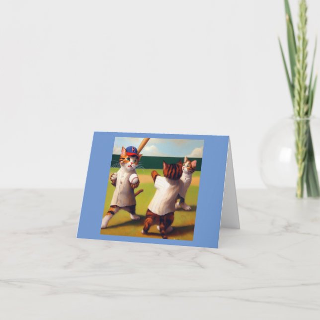 Carte Baseball des chats (Devant)