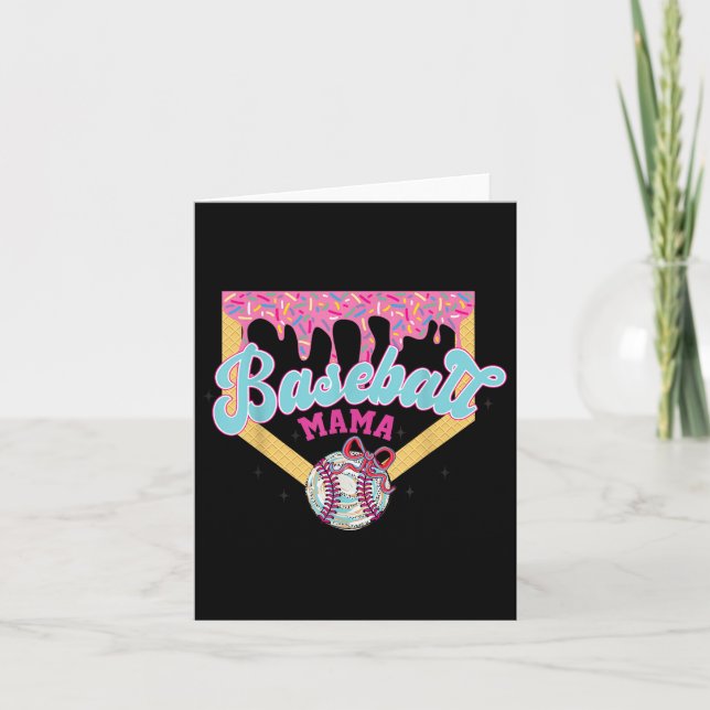 Carte Baseball Drip Maman Crème Glacée Drip Enfants Garç (Devant)