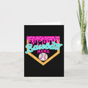 Carte Baseball du jour de match Maman Glace qui coule Ma