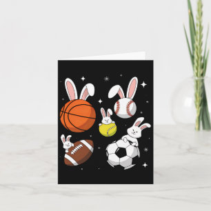 Carte Baseball Football Football Football Sport Pâques