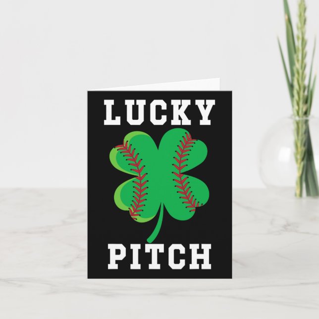 Carte Baseball Jour de la Saint Patrick Drôle St Patrick (Devant)