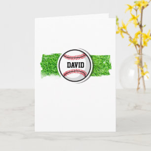 Carte Baseball JOYEUX ANNIVERSAIRE Sports Enfants NOM