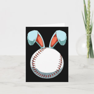 Carte Baseball Lapin de Pâques OEufs de Pâques Chasse Ba