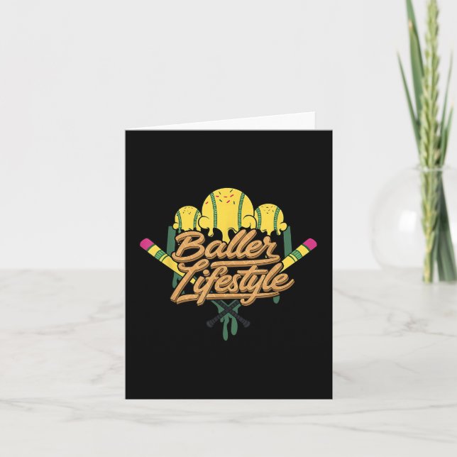 Carte Baseball Lifestyle Home Plate Ice Cream Drip Men B (Devant)