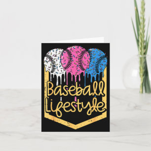 Carte Baseball Mode de vie Balle Sprinkles Drip Garçons 