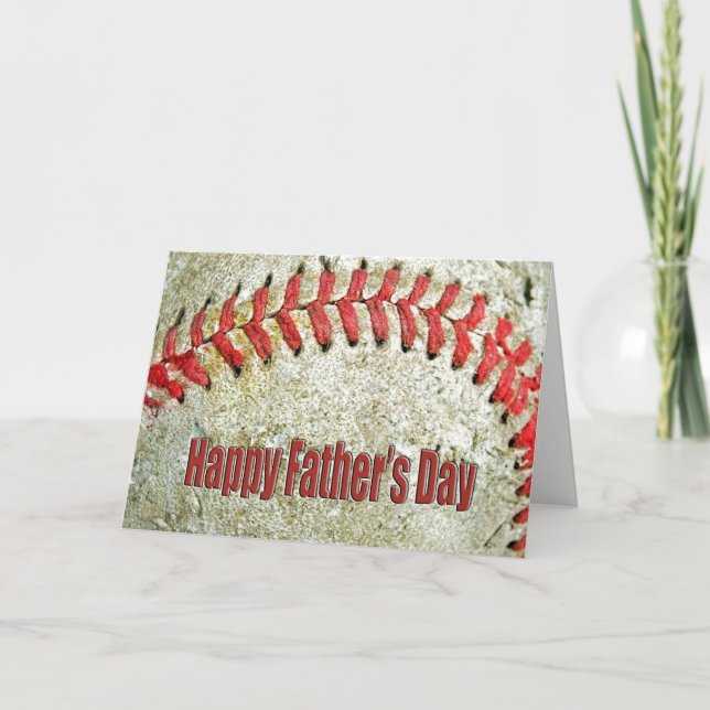 Carte Baseball pour la fête des pères (Devant)