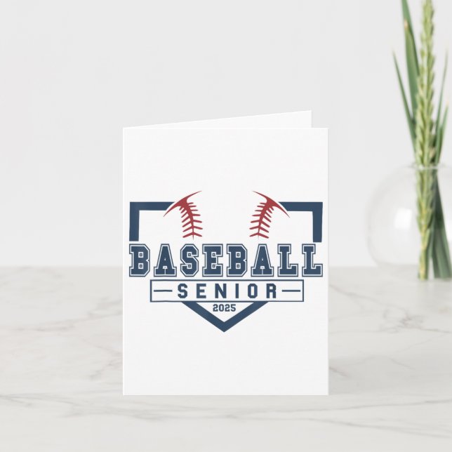 Carte Baseball Senior Night Baseball Senior 2025 Graduat (Devant)