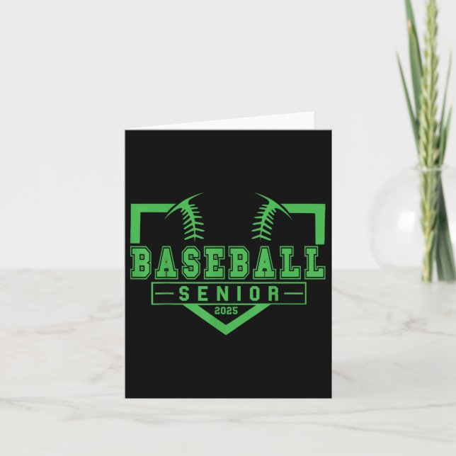 Carte Baseball Senior Night Baseball Senior 2025 Graduat (Devant)