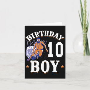 Carte Basket - Anniversaire Garçon 10 Anniversaire