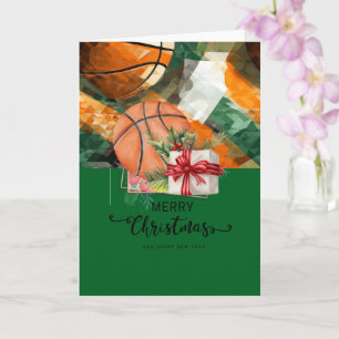 Carte Basket avec thème de Noël pour le joueur