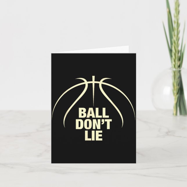 Carte Basket-ball Ball Don't Lie  (Devant)