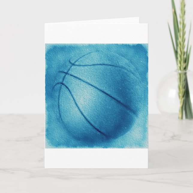 Carte Basket-ball Blue Pop Art (Devant)