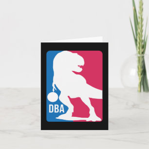 Carte Basket-ball Dinosaur amusant