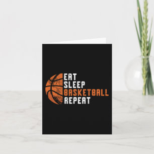Carte Basket-ball entraîneur Manger Sleep Basket-ball Ré